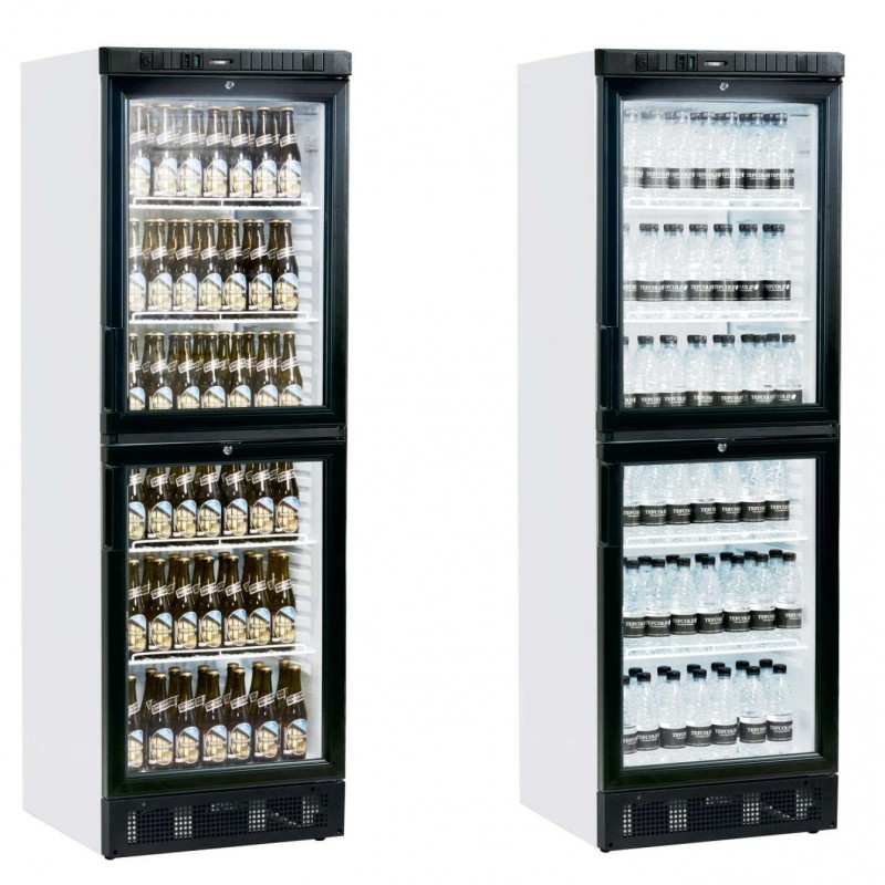 Armario Refrigerado 2 medias puertas de cristal 595x640x1840h mm Línea VIBORG SCU2375